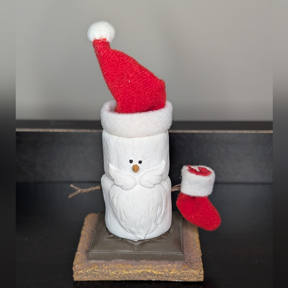 The Original S'mores Ornament Christmas Collectable SANTA Claus with Stocking